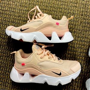 Womens size 8 Nike sneakers, blush pink color, practically brand new
